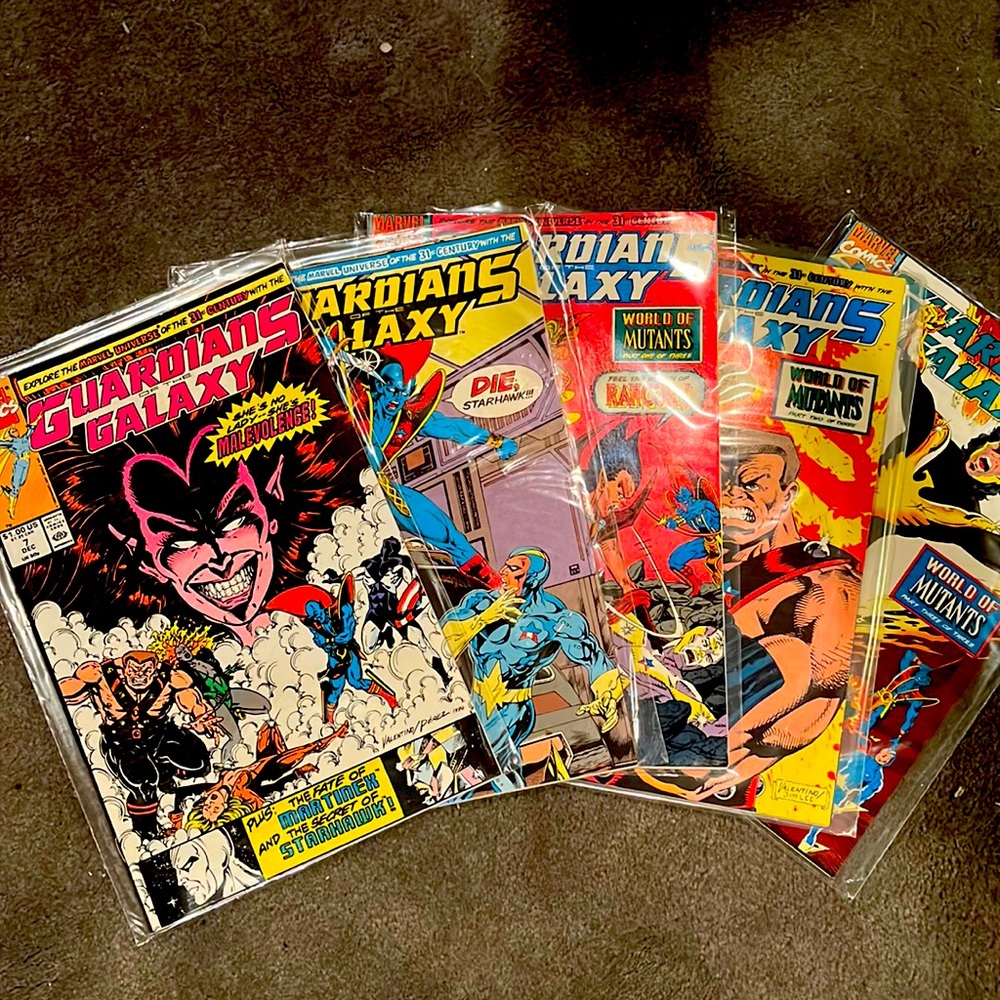 🥳Host Pick🤩1990 Guardians of the Galaxy #7-11